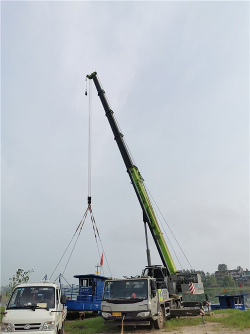 汉源县桥梁建设吊装案例